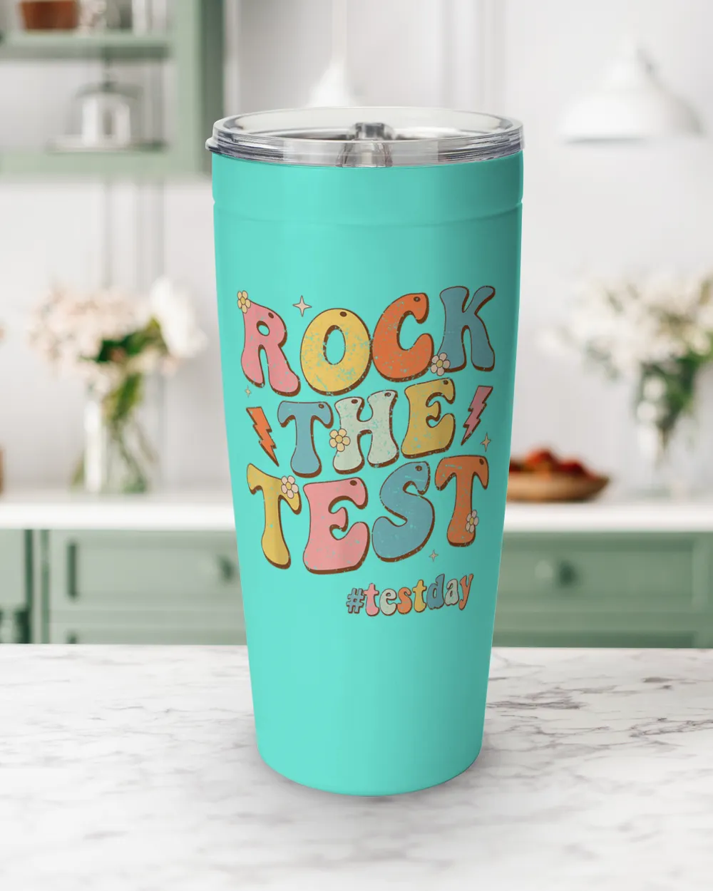 Rock The Test Testing Day Motivational Teacher Student