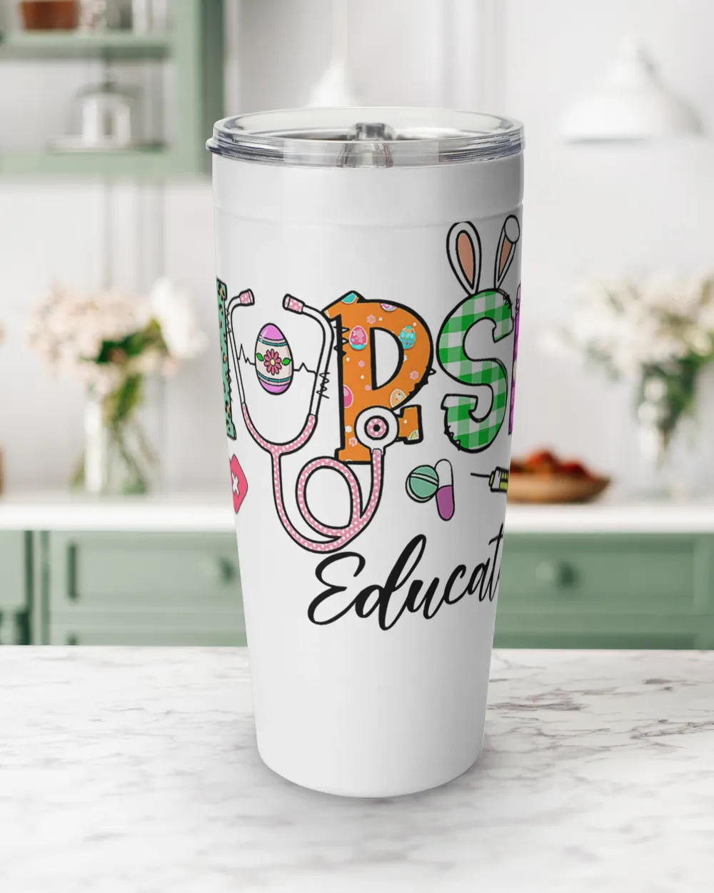 Nurse Educator Stethoscope Nursing Easter Bunny Easter Day T-Shirt