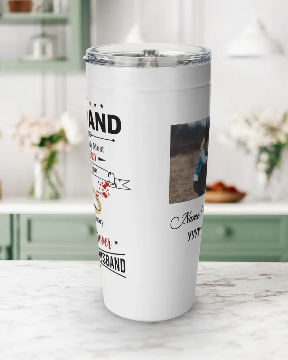 Personalized Husband Tumbler My Husband Is Totally My Most Favorite Guy