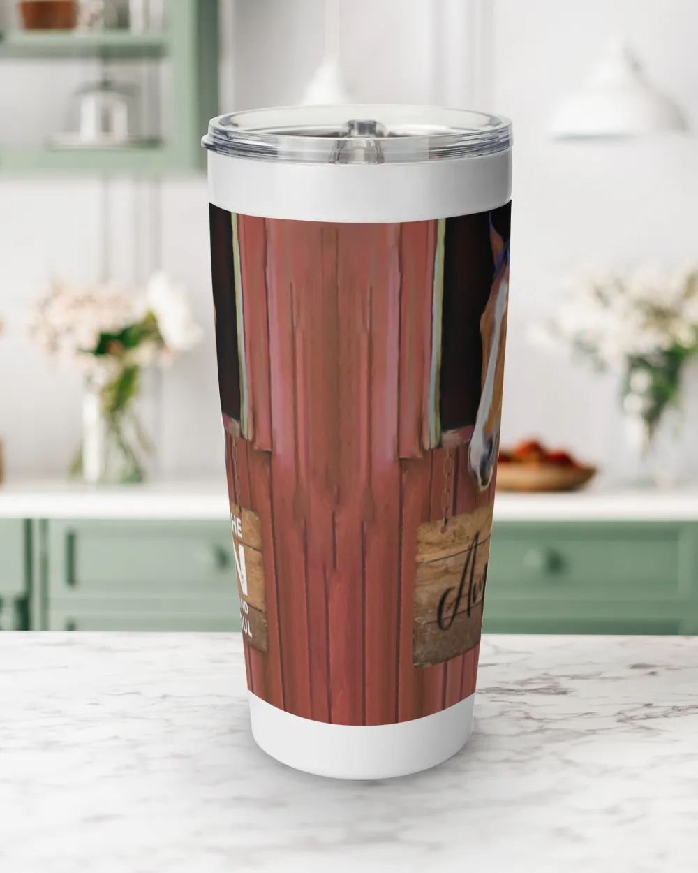 Personalized Custom Horse Find My Soul Tumbler