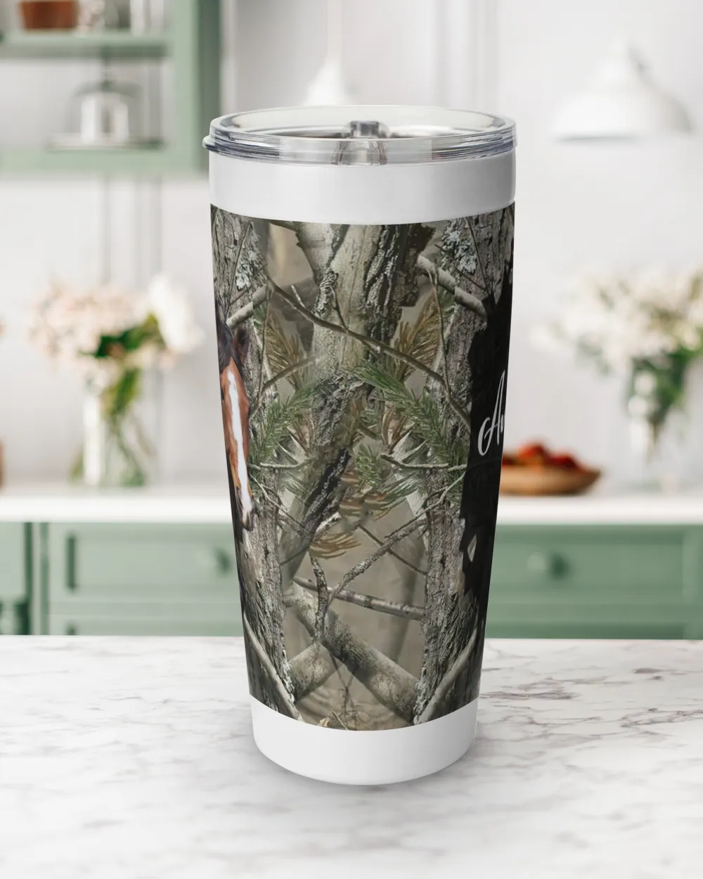 Personalized Custom Horse Tumbler