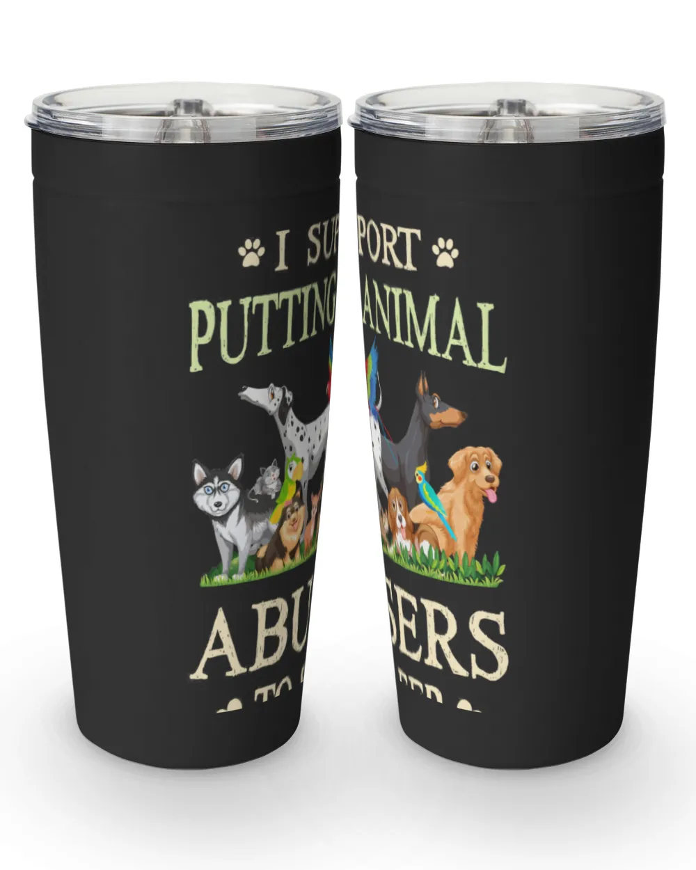 I Support Putting Animal Abusers To Sleep Dog TShirt