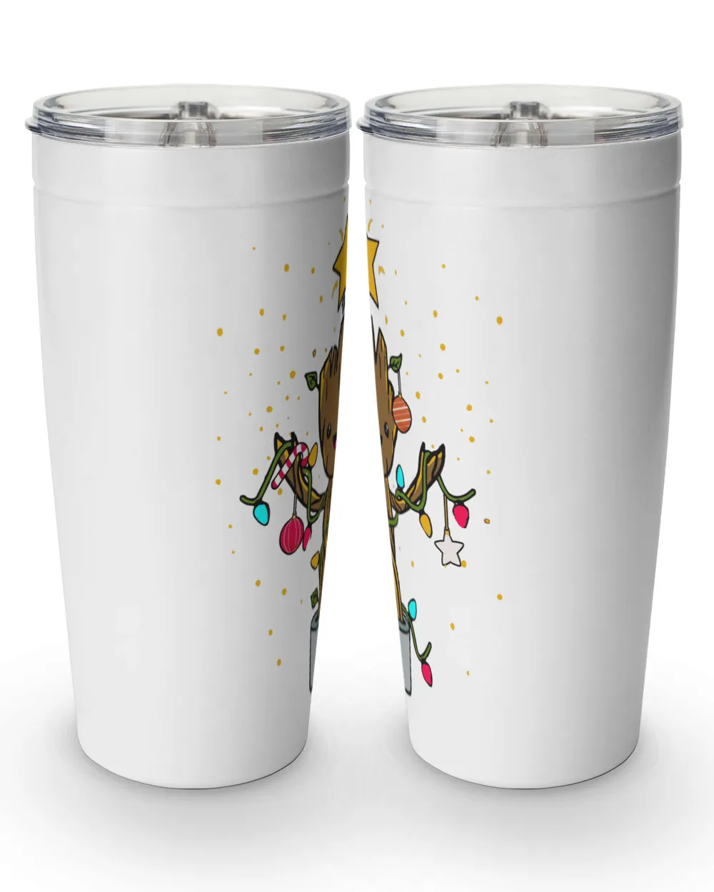 Baby Groot Christmas Tree Tumbler