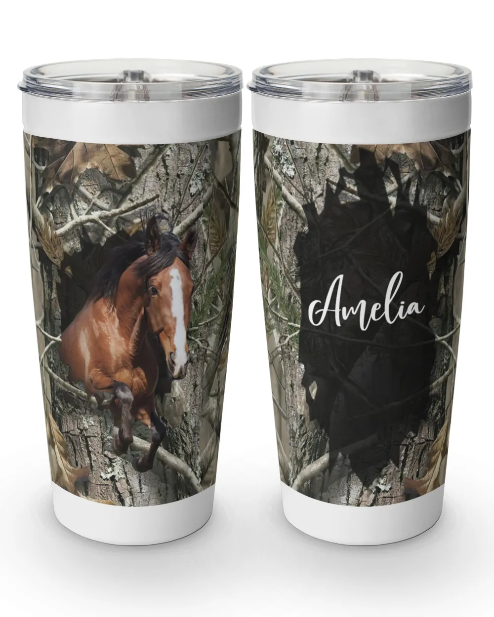 Personalized Custom Horse Tumbler