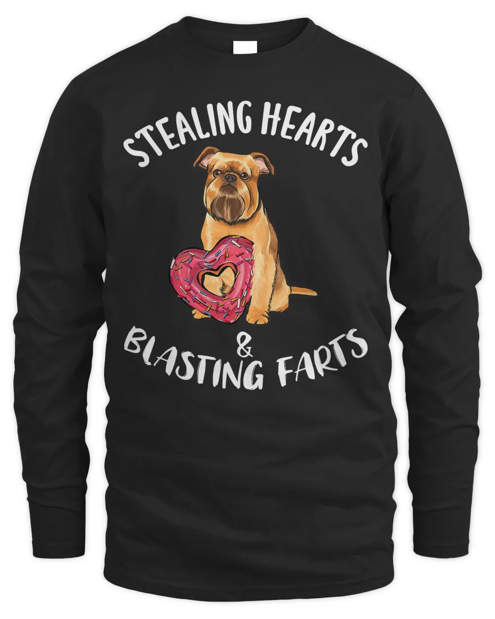 Stealing Hearts Blasting Farts Brussels Griffon Valentines T-Shirt