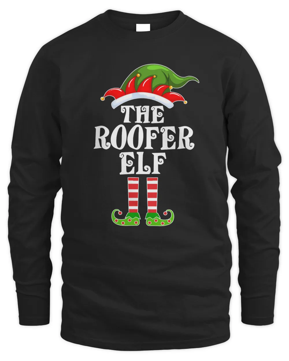 Roofer Elf Matching Family Group Christmas Party Pajama