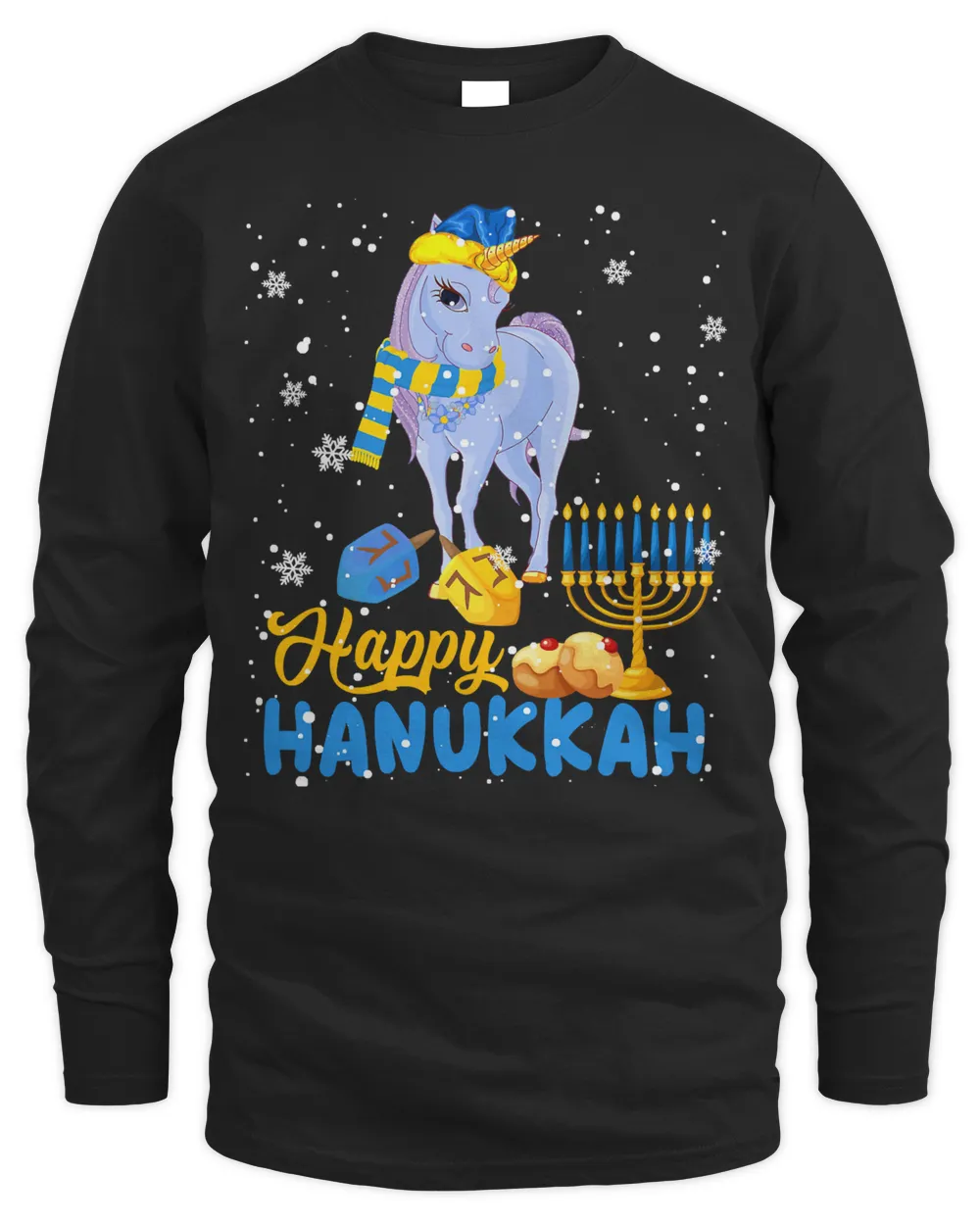 Unicorn Happy Hanukkah Cute Hanukkah Unicorn Menorah Jewish Proud 72