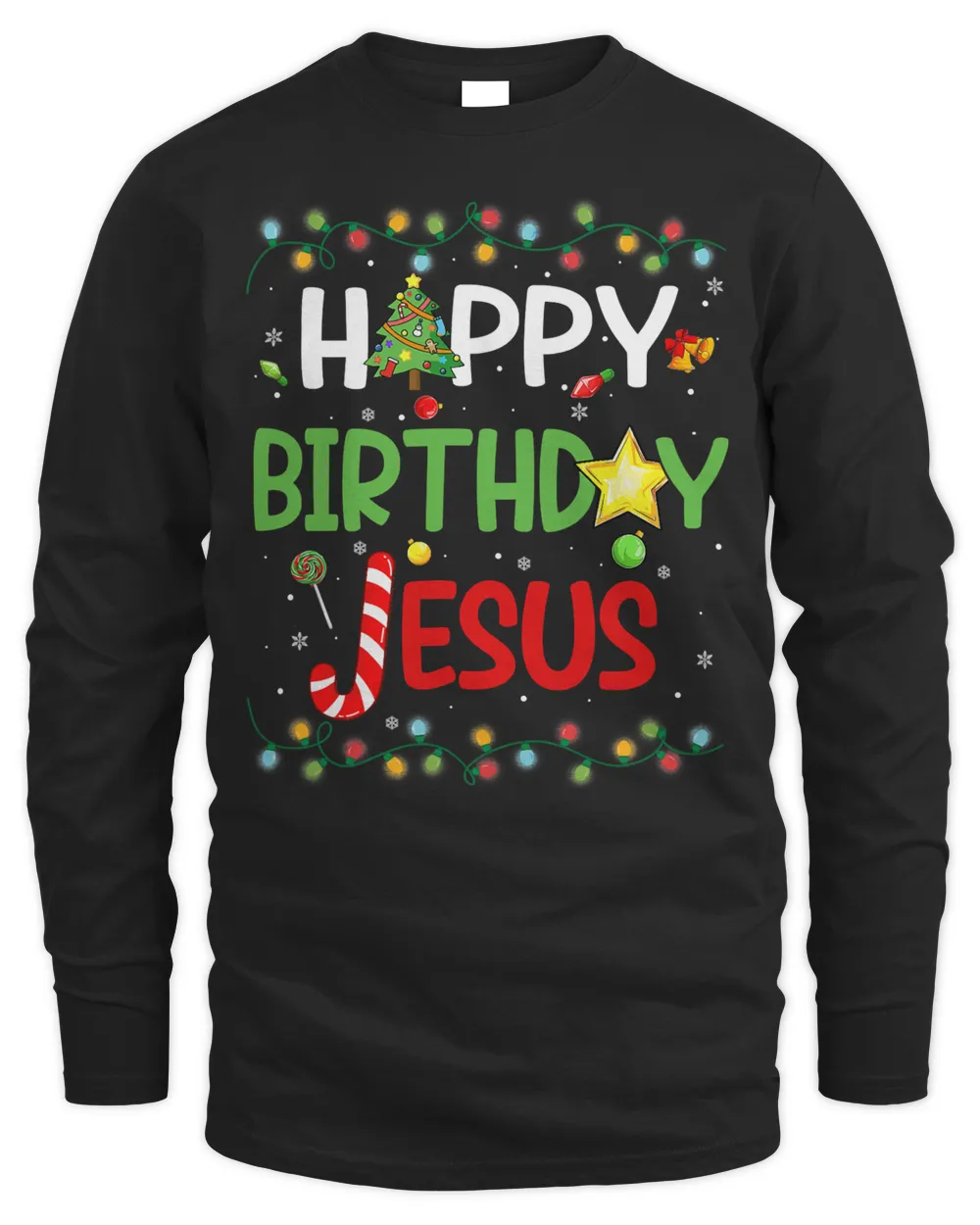 Christian Jesus Happy Birthday Jesus Ugly Sweater Christmas Funny Pajama 52