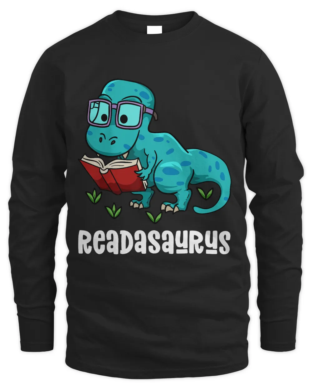 Readasaurus Funny Reading Dinosaur Bookworm Book Reader Meme