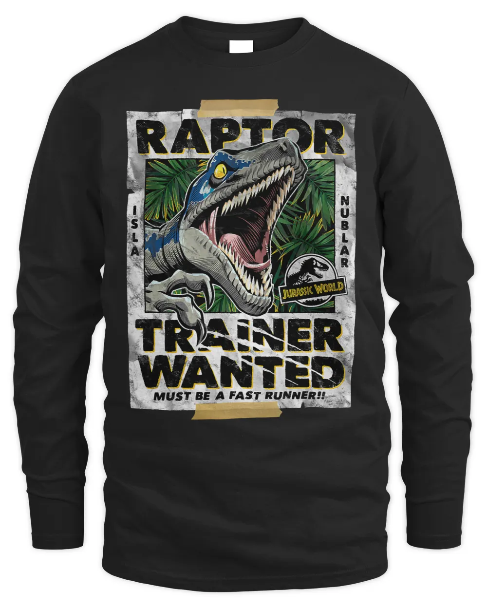 Jurassic World Raptor Trainer Wanted Poster