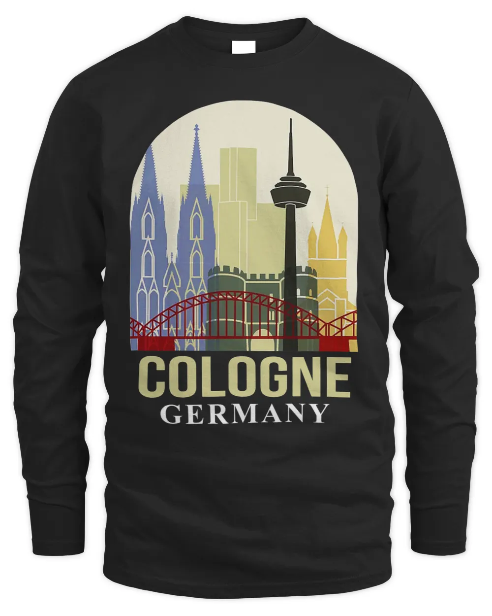 Cologne Germany Travel Poster Meet Me In Cologne Traveling