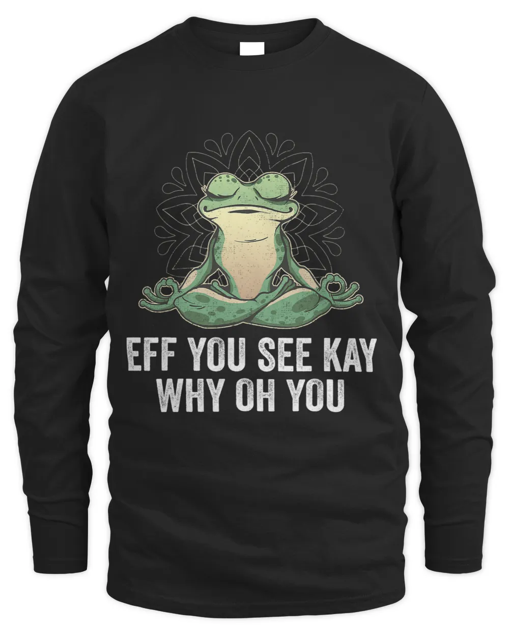 EFF You See Kay Why Oh You Vintage Yoga Frog