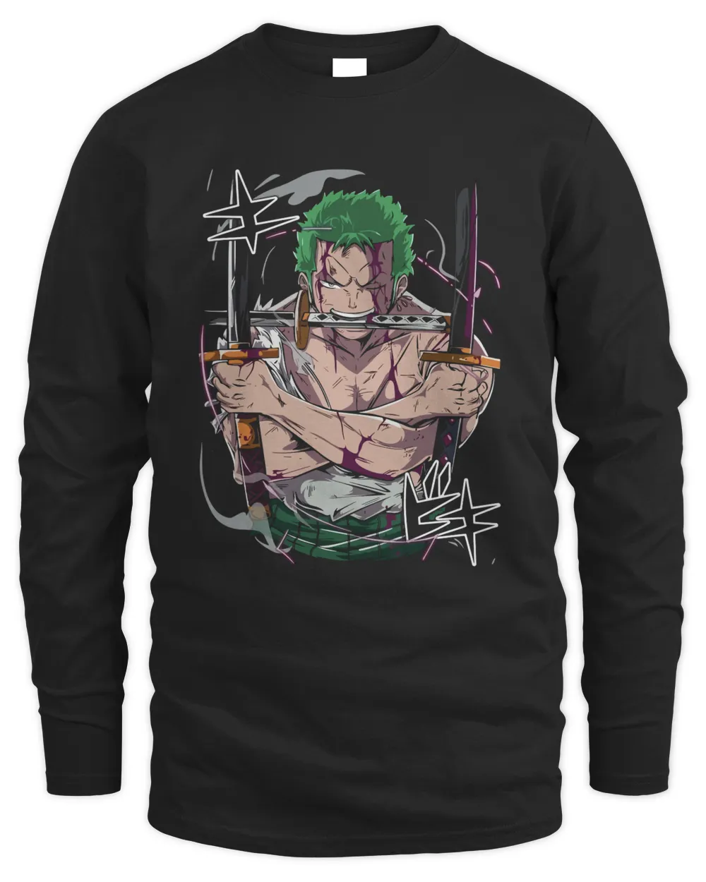 Anime Manga Series T-Shirt, One Anime Piece Sweatshirt, Hoodie, Anime Tee For Fans, The Warrior Anime Zoro T-Shirt