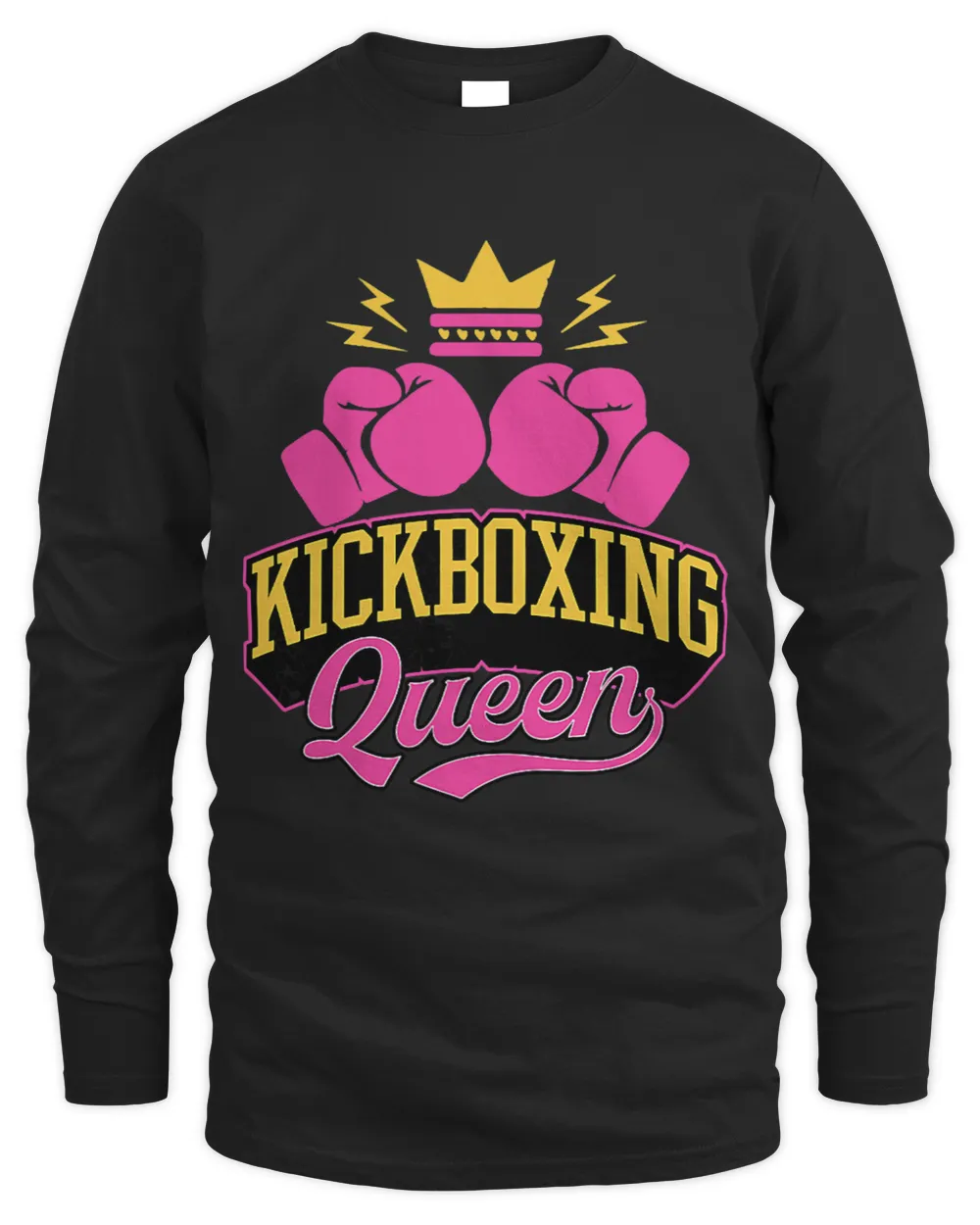 Womens Kickboxing Queen Cute Funny Royal Crown Karate Boxing