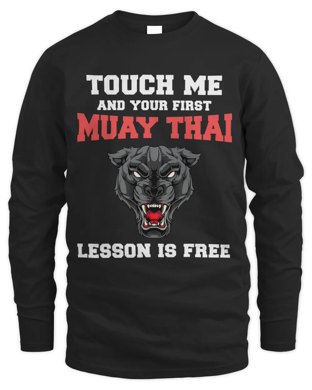Panther Gift Funny Boxing Muay Thai Lesson Thai Boxing Kickboxing Panther