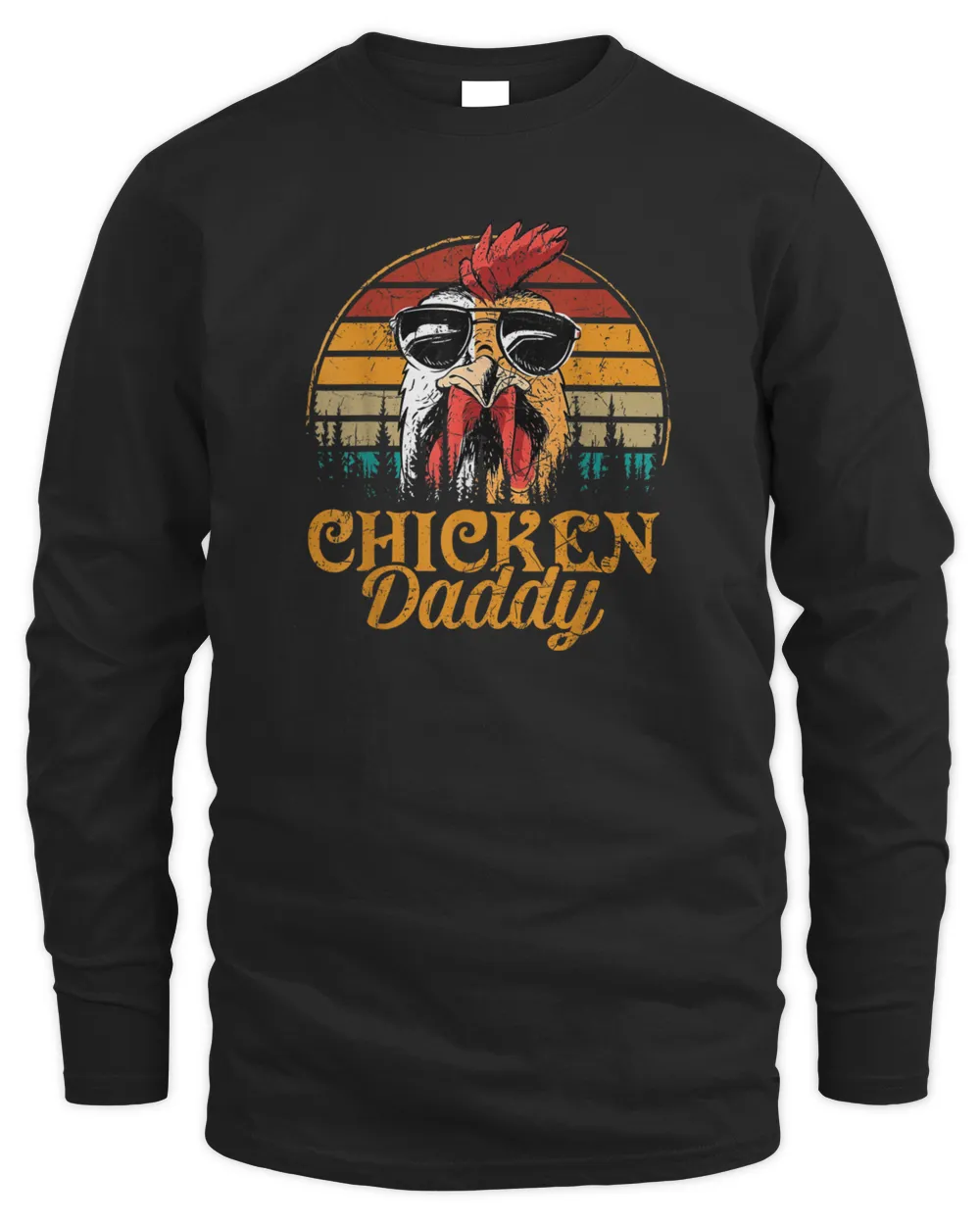 Chicken Daddy Vintage Poultry Farmer Funny Fathers Day