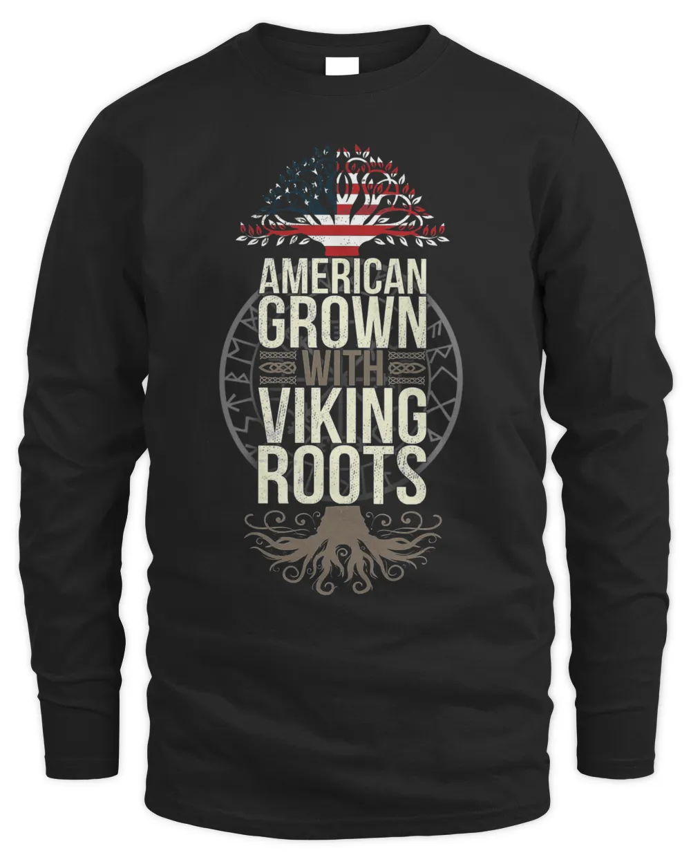 Viking T Shirt For men - American Grown With Viking Roots