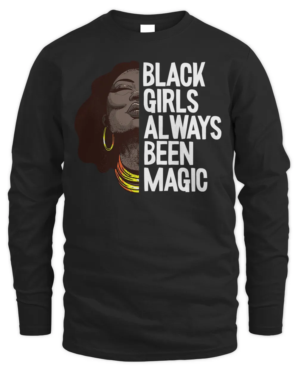 Womens Black Girl Magic Black History Month BLM Melanin Afro Queen T-Shirt