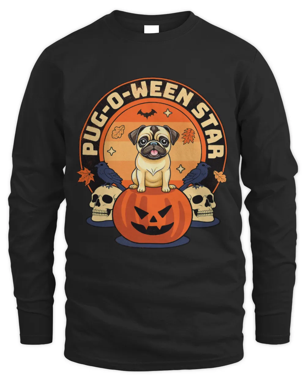 Pugoween Star Cute Dog Halloween Design