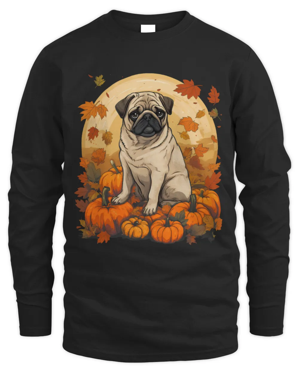 Pumpkin Pug Dog Halloween Thanksgiving