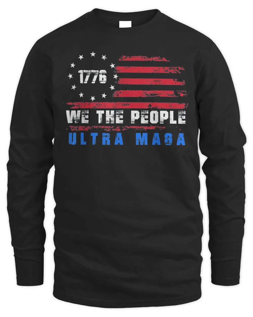 Ultra MAGA We The People Anti Biden US Flag Pro Trump Shirt