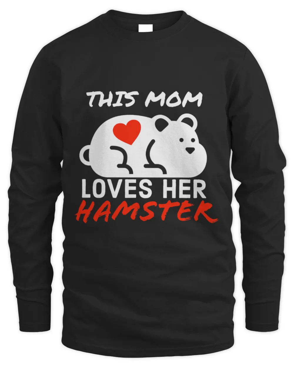 Hamster Pet quote hamster lovers Men's Long Sleeved T-Shirt black s
