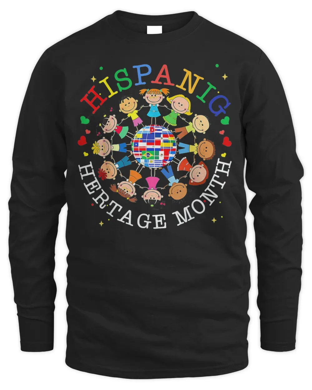 Hispanic Heritage Month All Countries Flags T-Shirt