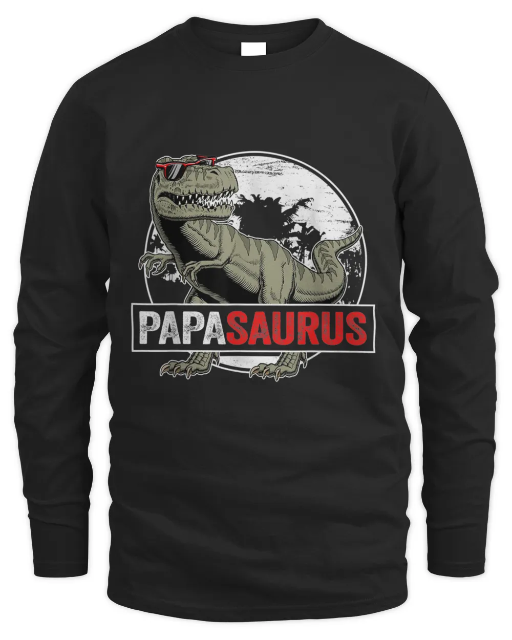 Fathers Day Papasaurus T Rex Dinosaur Funny Papa Saurus  T-Shirt