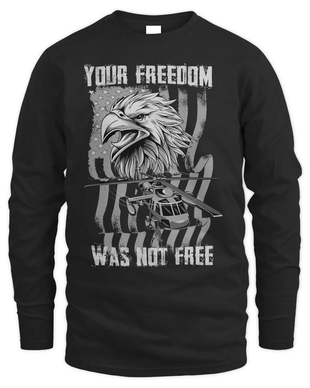 Your Freedom Wasnt Free American Flag Bald Eagle Military 102