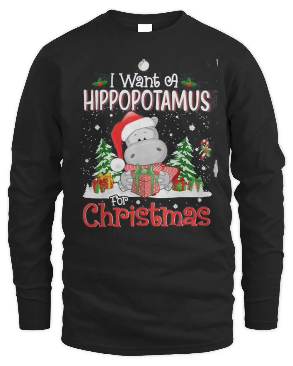 I want a hippopotamus for Christmas shirt