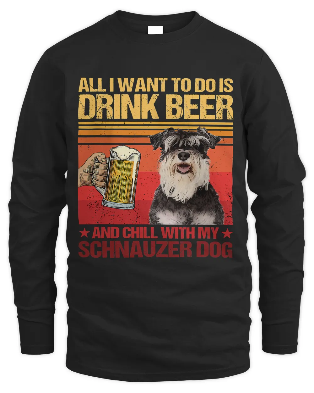 Drinking Beer With My Schnauzer Dog Friend237