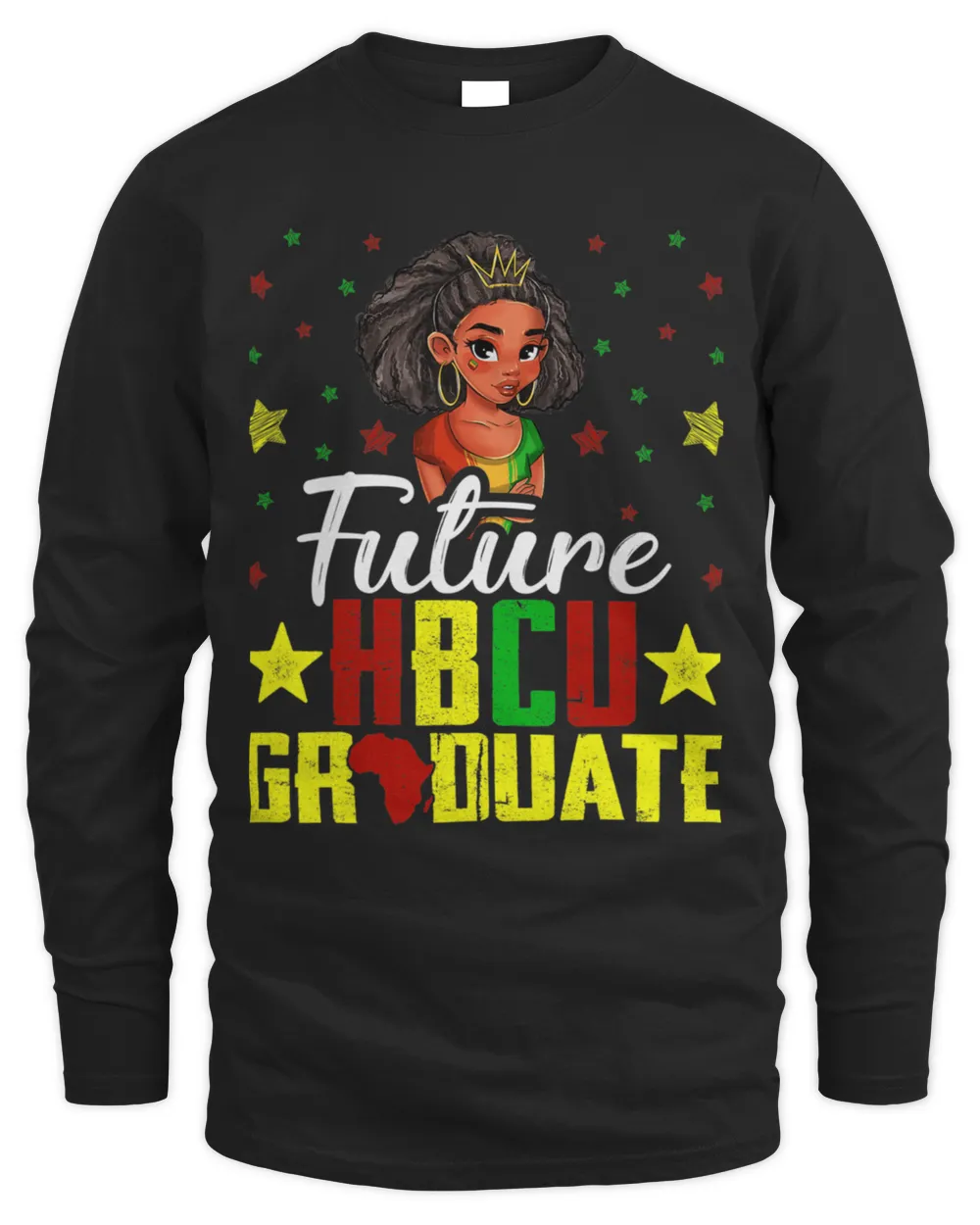 Future HBCU Grad History Black College Girl Youth Melanin T-Shirt