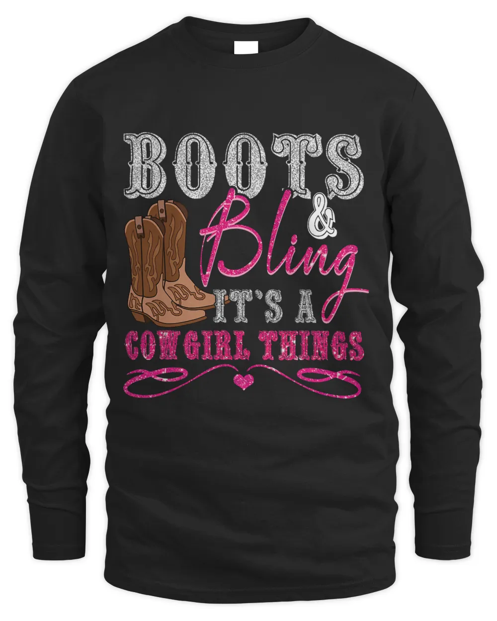 Funny Cowgirl Boots Bling Women Gift Cute Love Country Life (2)
