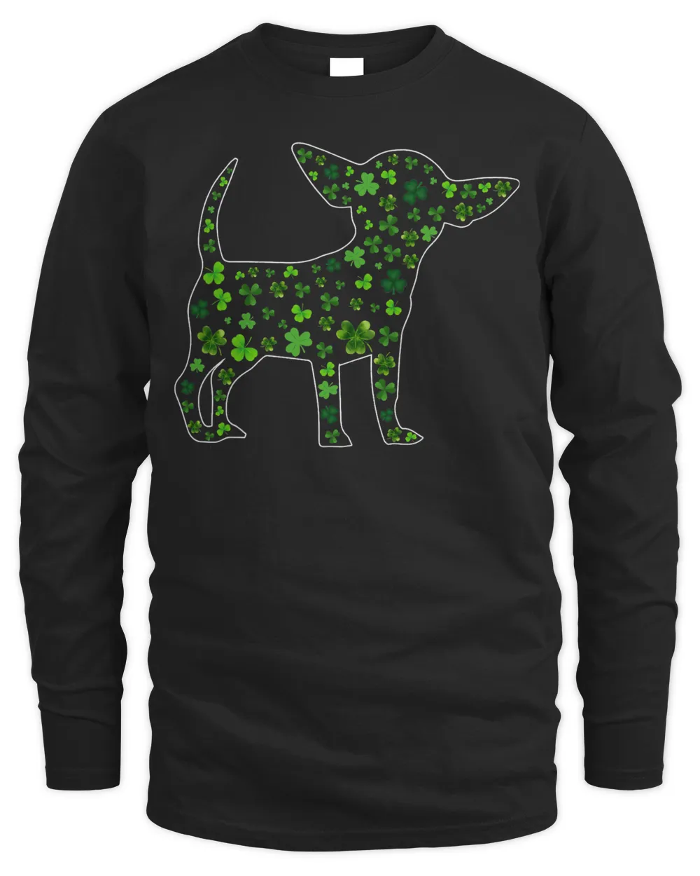 Cute Shamrock Chihuahua Dog Mom Dad St Patricks Day Irish T-Shirt