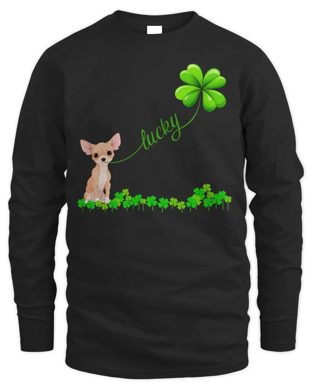 Irish Lucky with chihuahua T-shirt. chihuahua lover shirt, T-Shirt