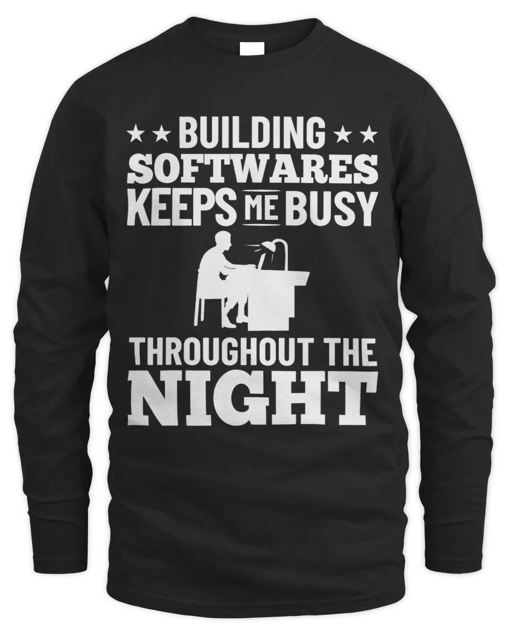 Computer Engineer Software Programmer Application Developer 1 Men's Long Sleeved T-Shirt black s