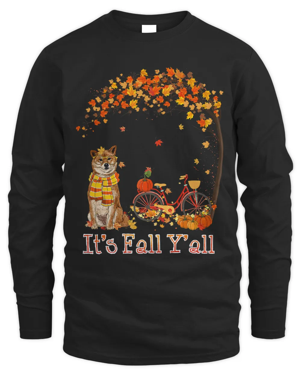 Shiba Inu Dog Autumn Fall Pumpkin Truck Mappe Thanksgiving356
