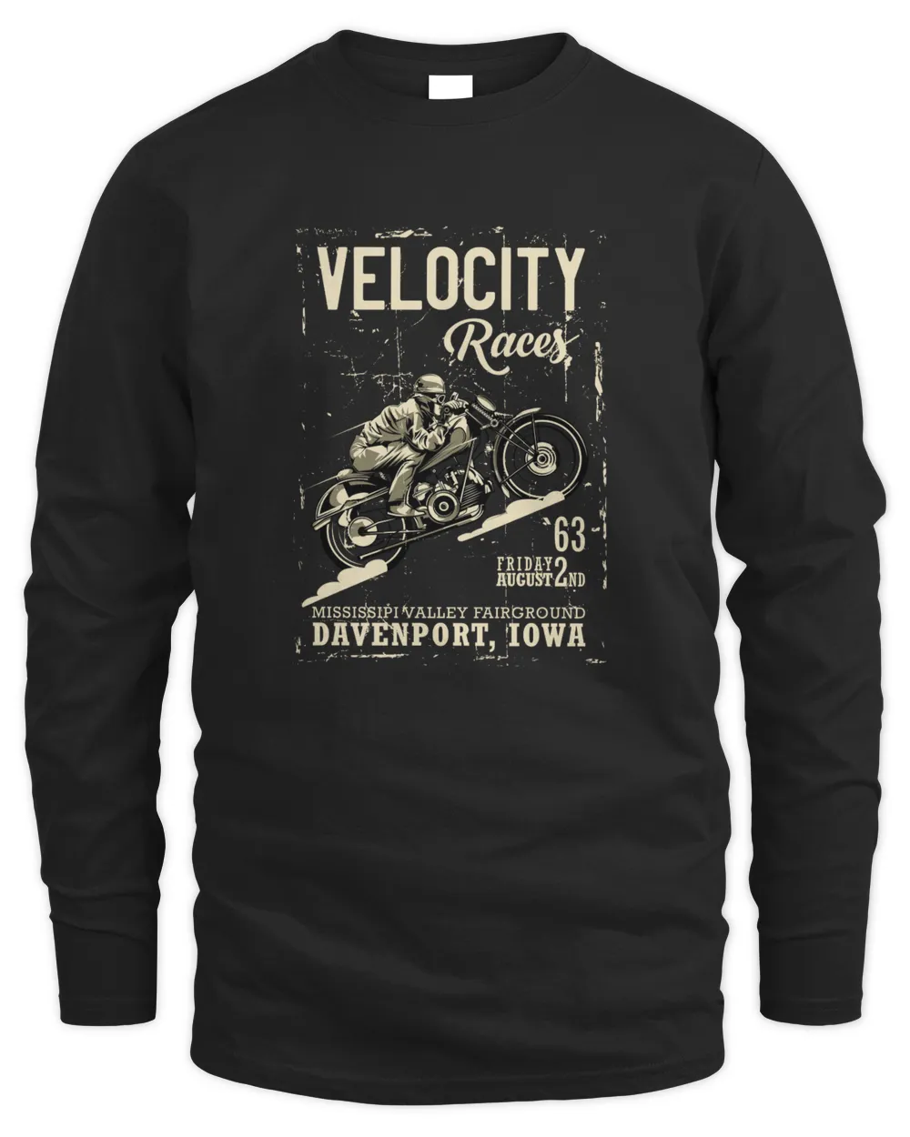 Velocity Races Men's Long Sleeved T-Shirt black s