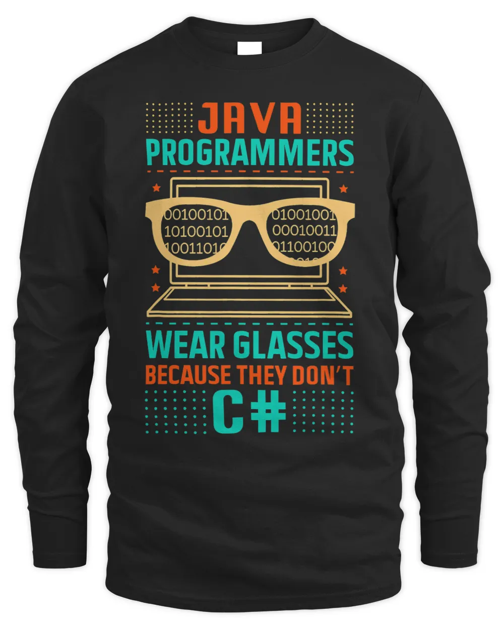 Program Developer Software Engineer Programmer Nerd Computer 3 Men's Long Sleeved T-Shirt black s