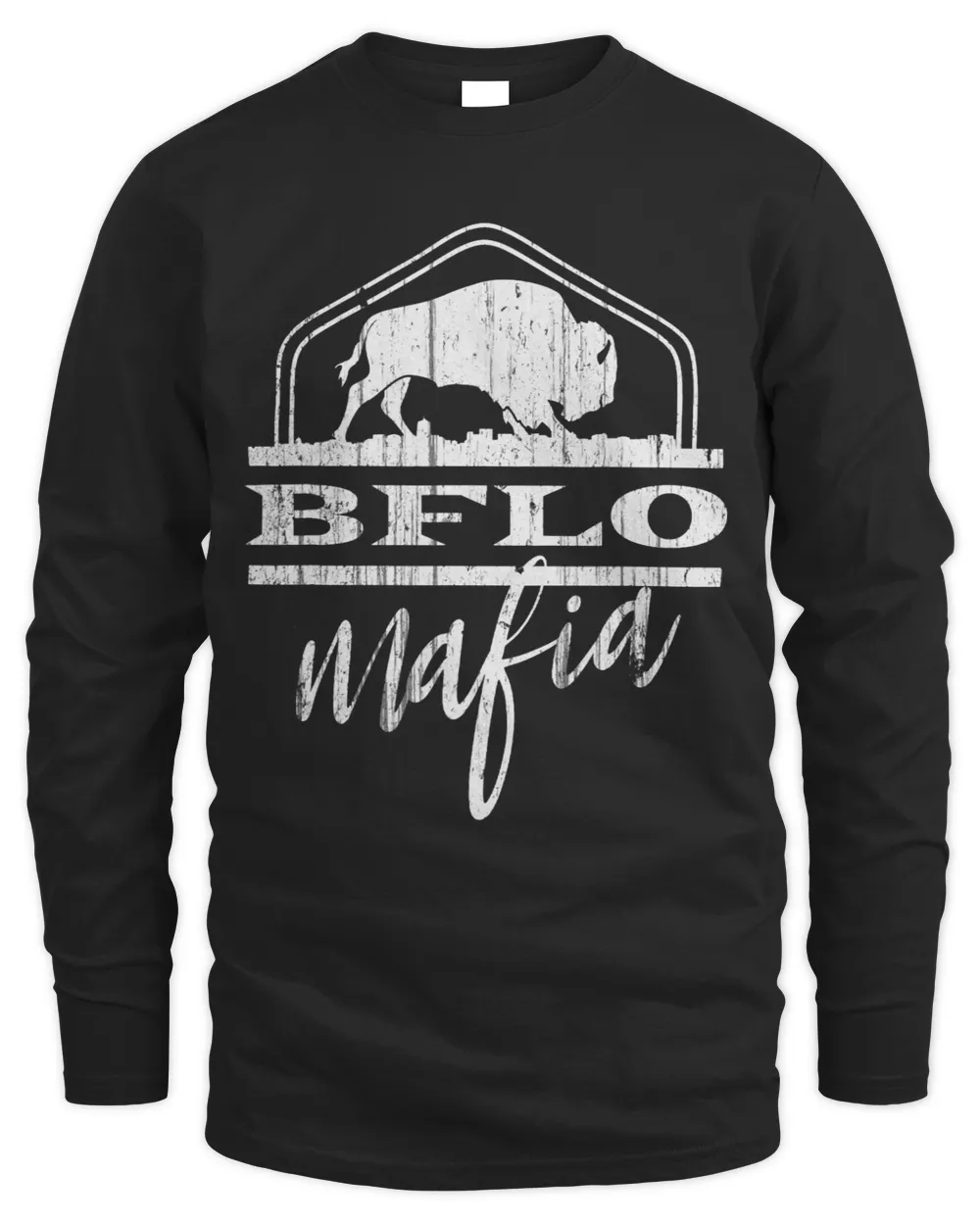 716 Area Code Buffalo New York BFLO WNY 2 Men's Long Sleeved T-Shirt black s