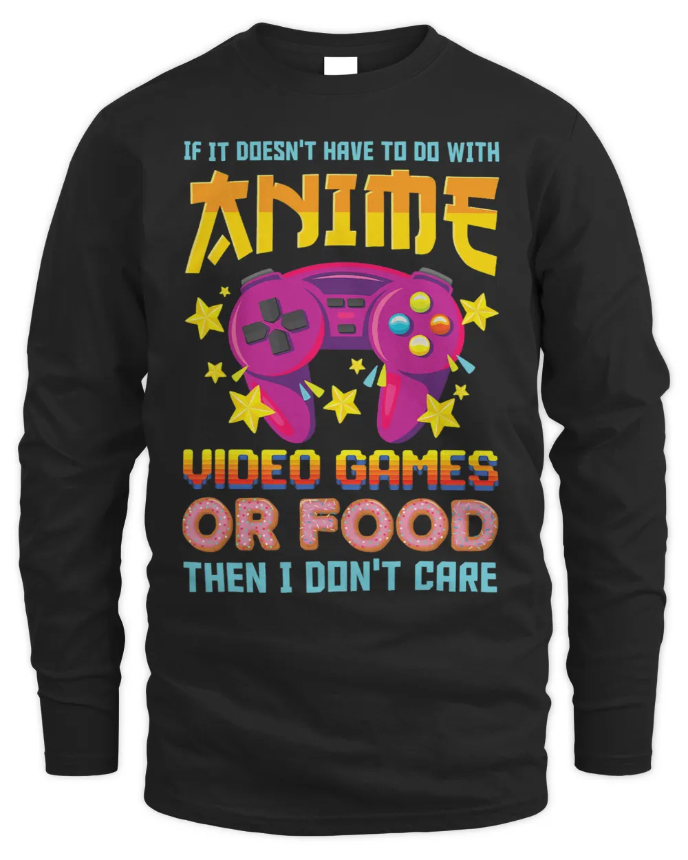 Anime Video Games Donuts Food Gamer Gift