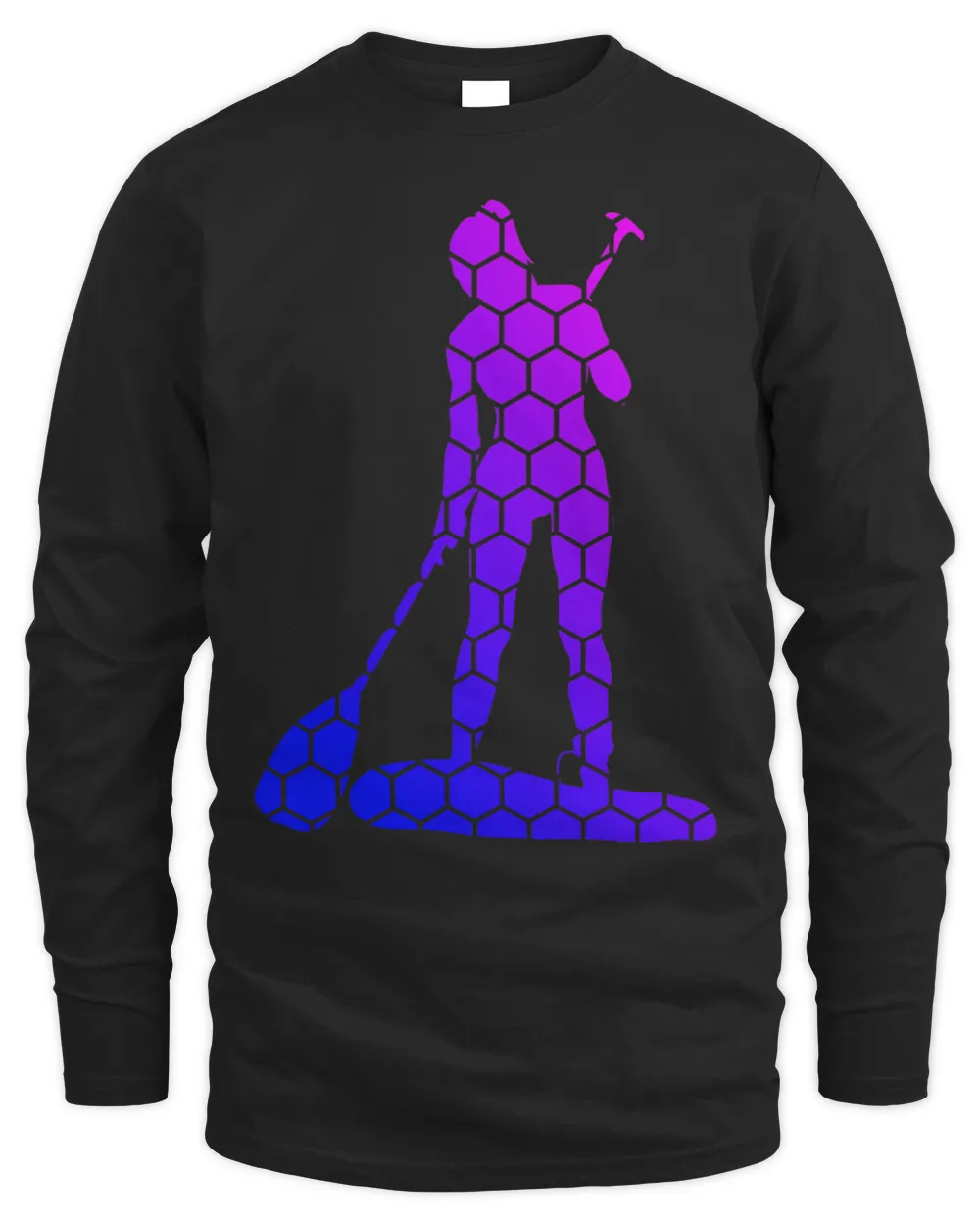 Mens Sup Standup Paddle Stand Up Paddling Board Men's Long Sleeved T-Shirt black s