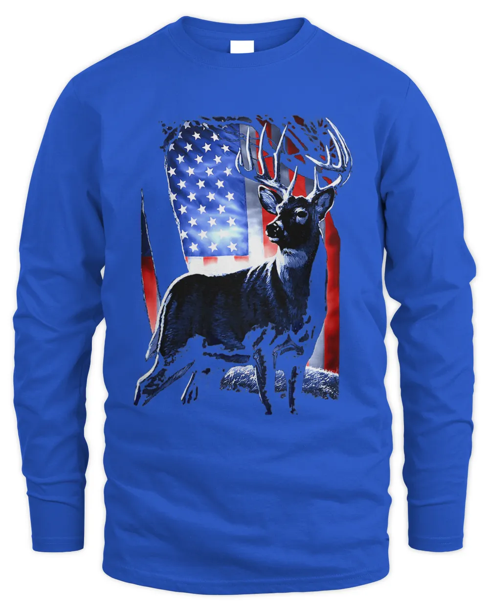 Buck American Flag Deer Hunting