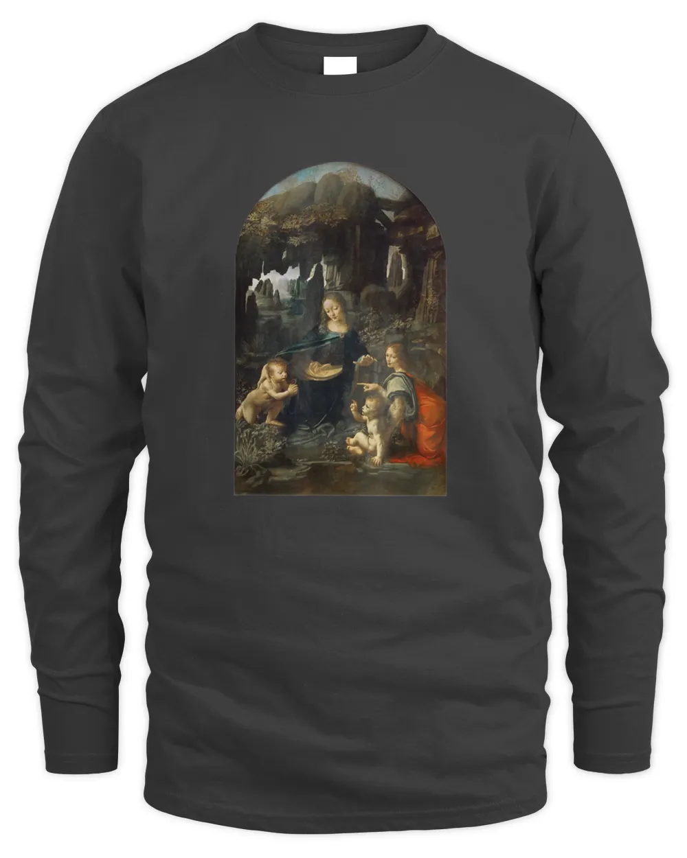 Virgin of the Rocks by Leonardo da Vinci T-Shirt