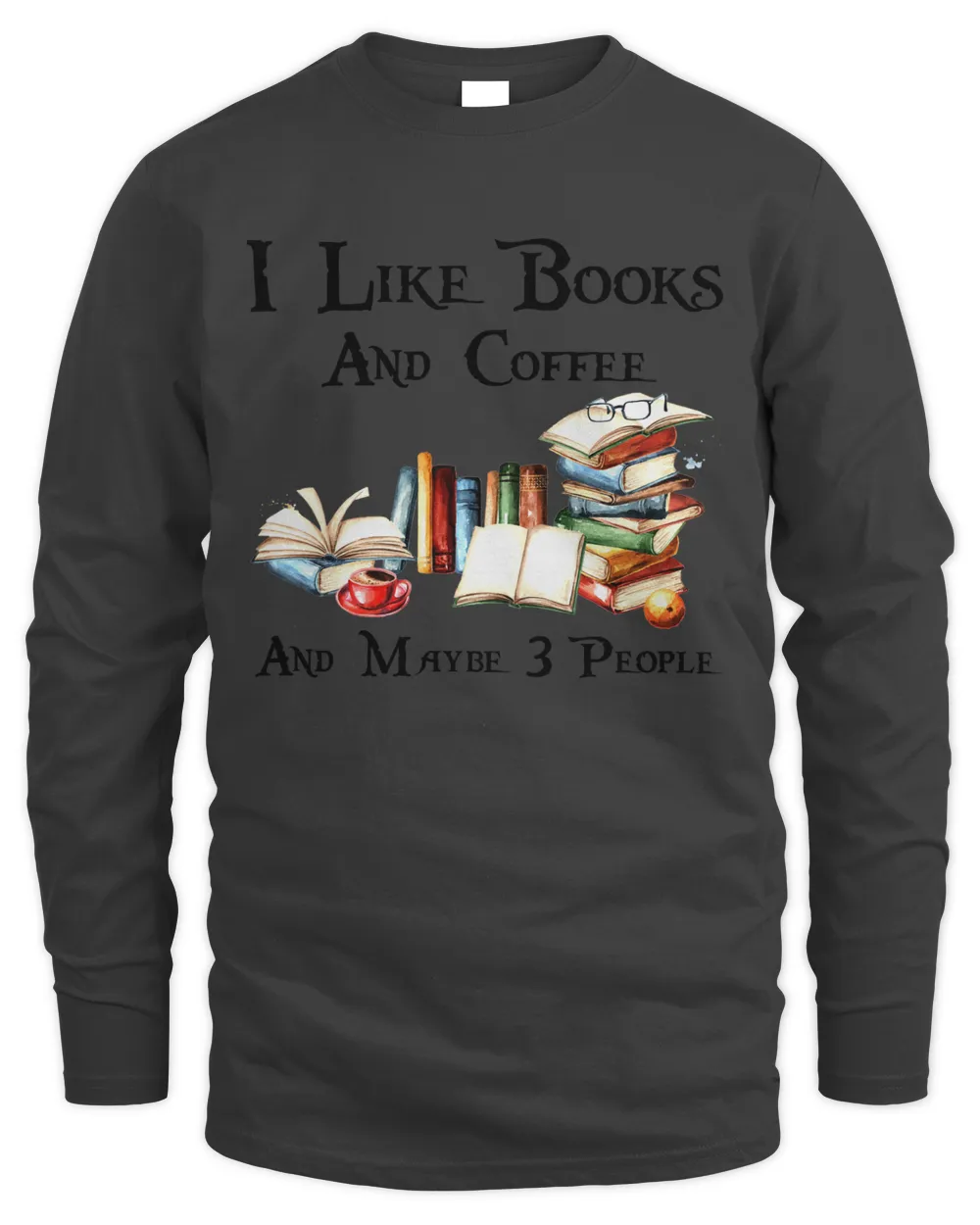 I like books coffee and maybe 3 people 2