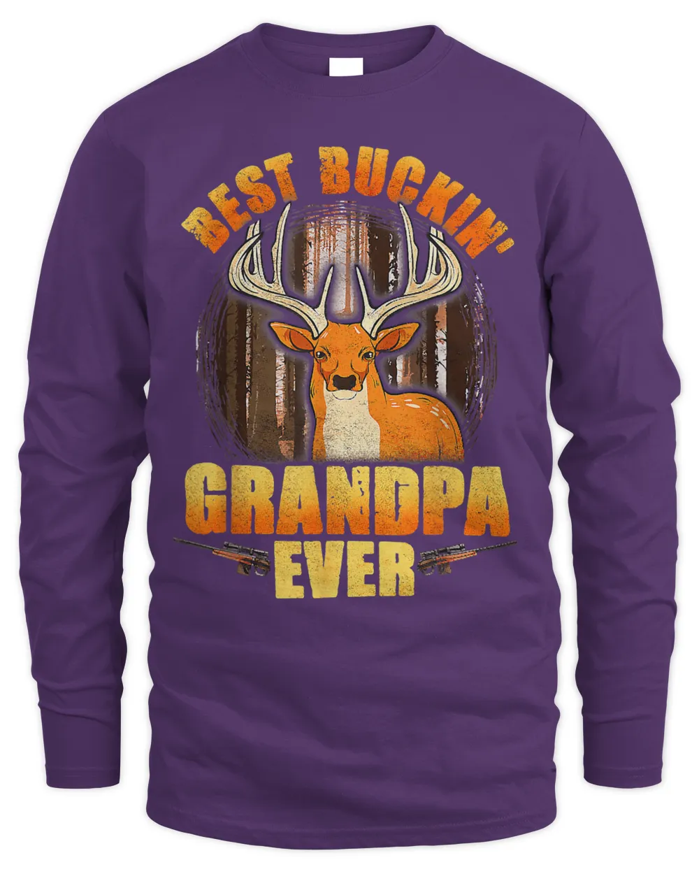 Mens Buckin Grandpa Ever Deer Hunting Fathers Day