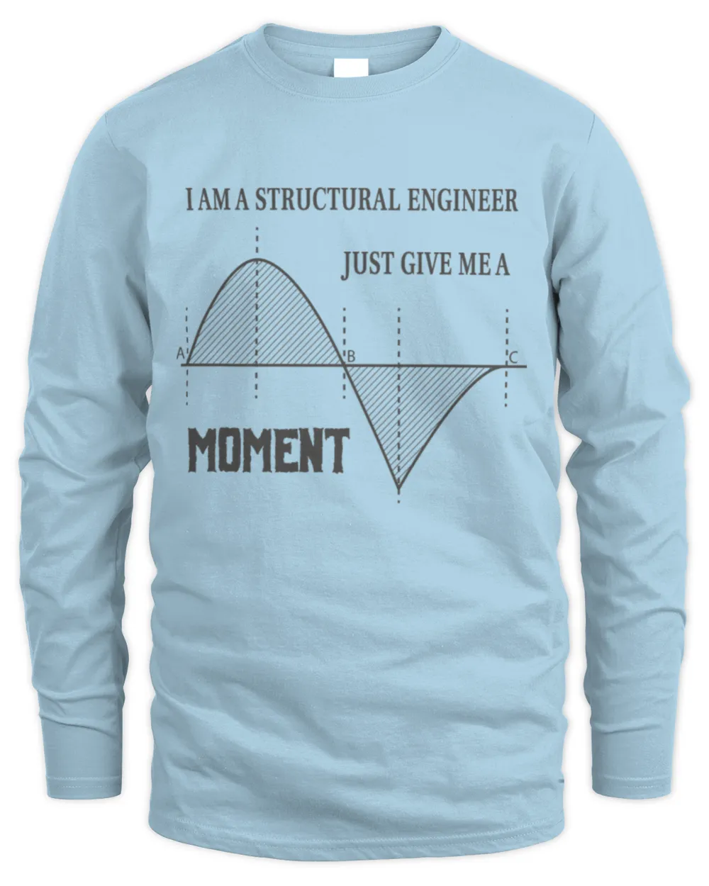 I Am A Structural Engineer Jus Give Me A Moment Men's Long Sleeved T-Shirt light-blue s