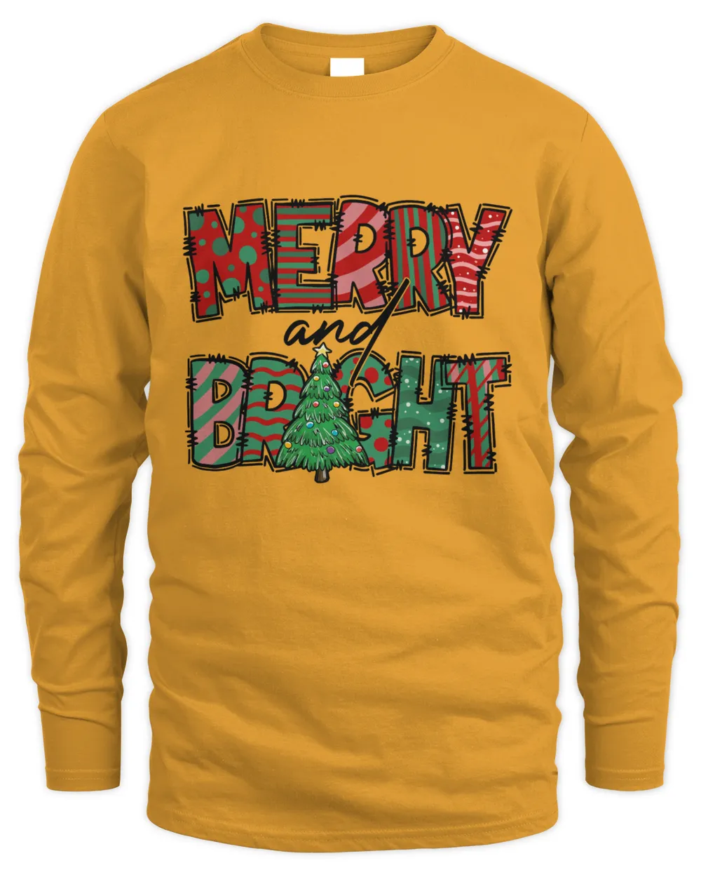 Merry and Bright T Shirt Christmas Sweatshirt
