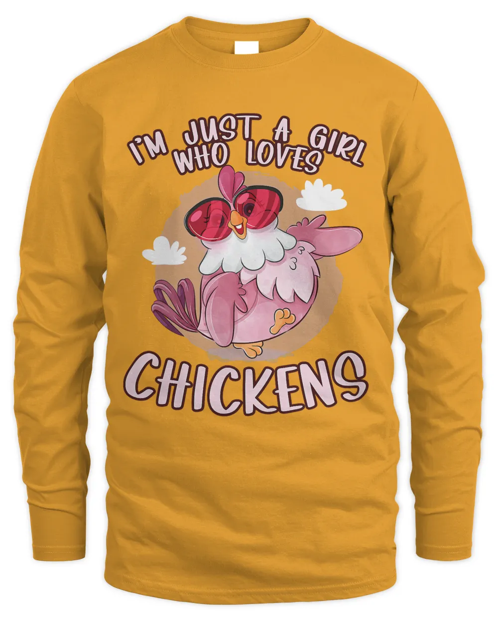 Im Just a Girl Who Loves Chickens Cute Chicken Buffs Gifts