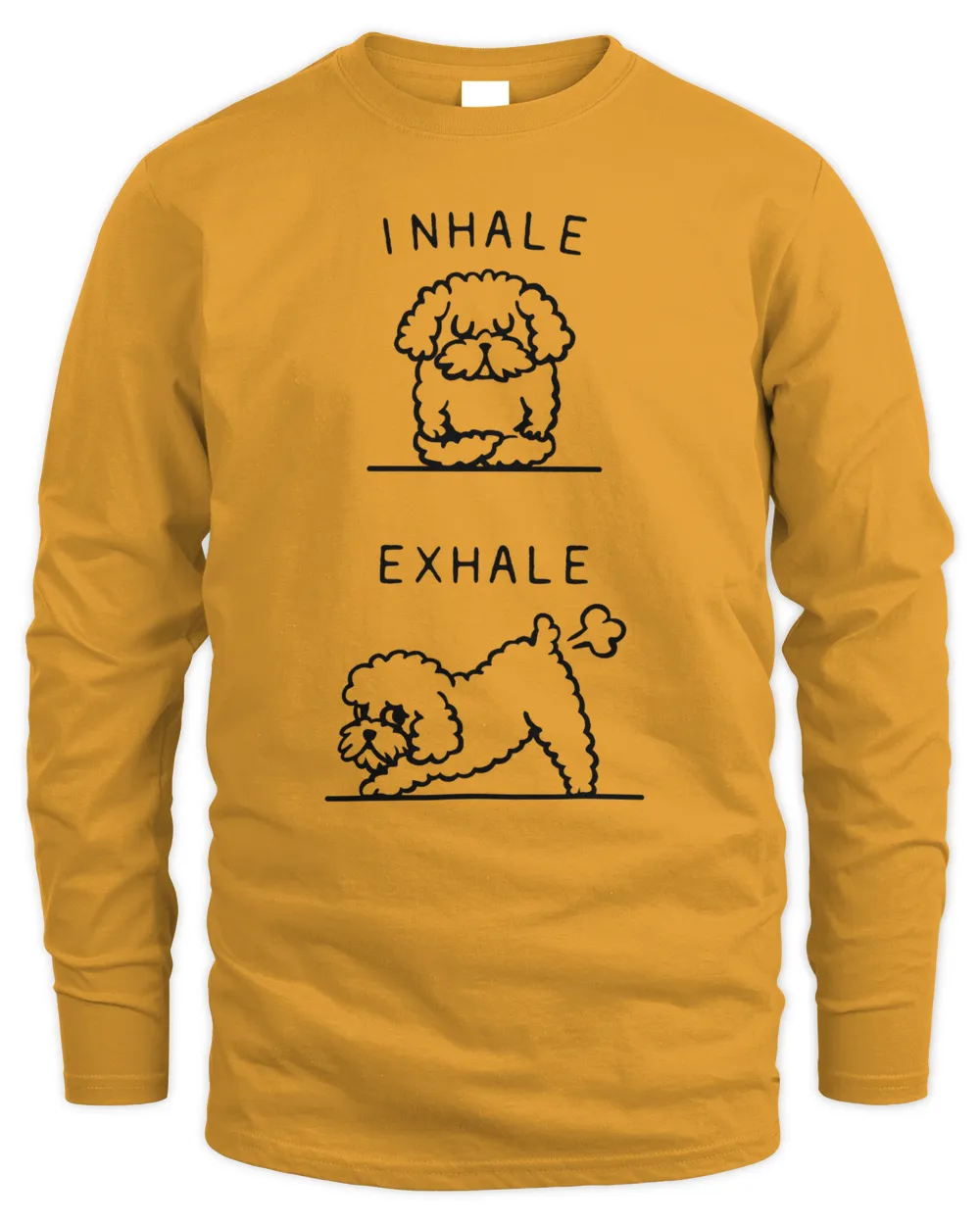 Toy Poodle Inhale Exhale
